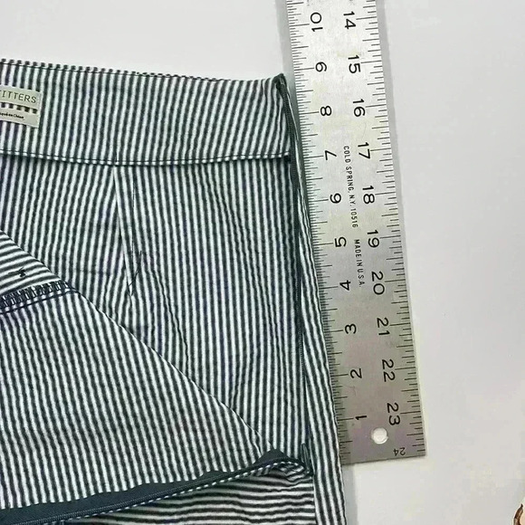 Urban Outfitters Women's Medium Saliorette Striped Mini Skirt Navy Blue White - Picture 4 of 9